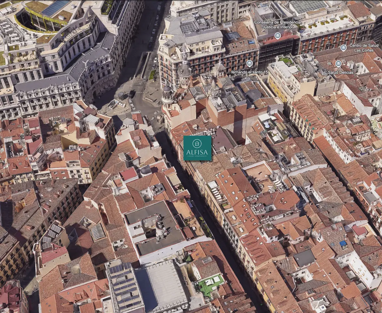 imagen del mapa de google donde se muestra la ubicación de apartamentos alfis